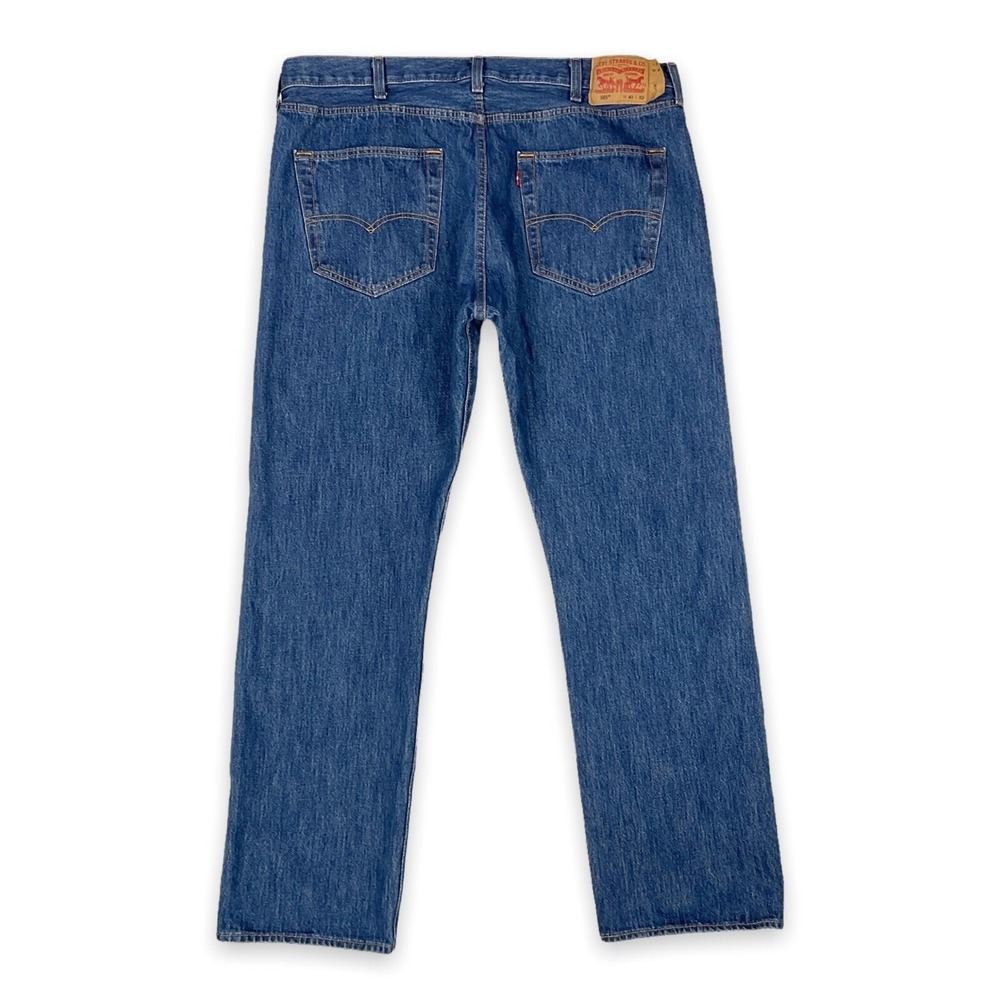 Levis Jeans Men 40x32 (ACTUAL 40x30.5) Blue 501 Straight Classic Denim